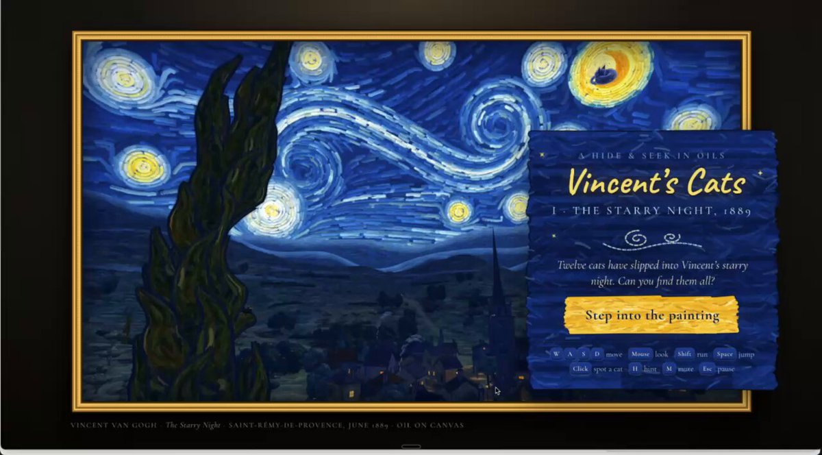Van Gogh Cat Game