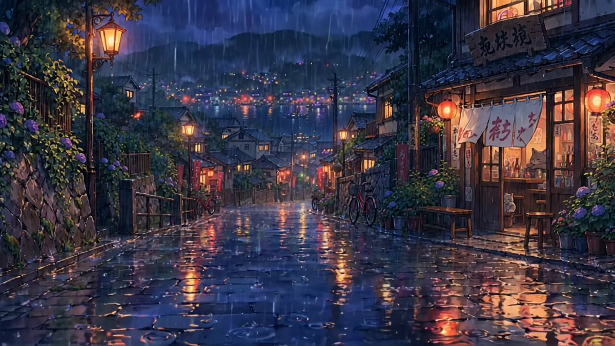 Rainy Night Cat Diner