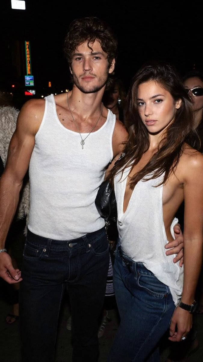 Nighttime Couple Street Photo