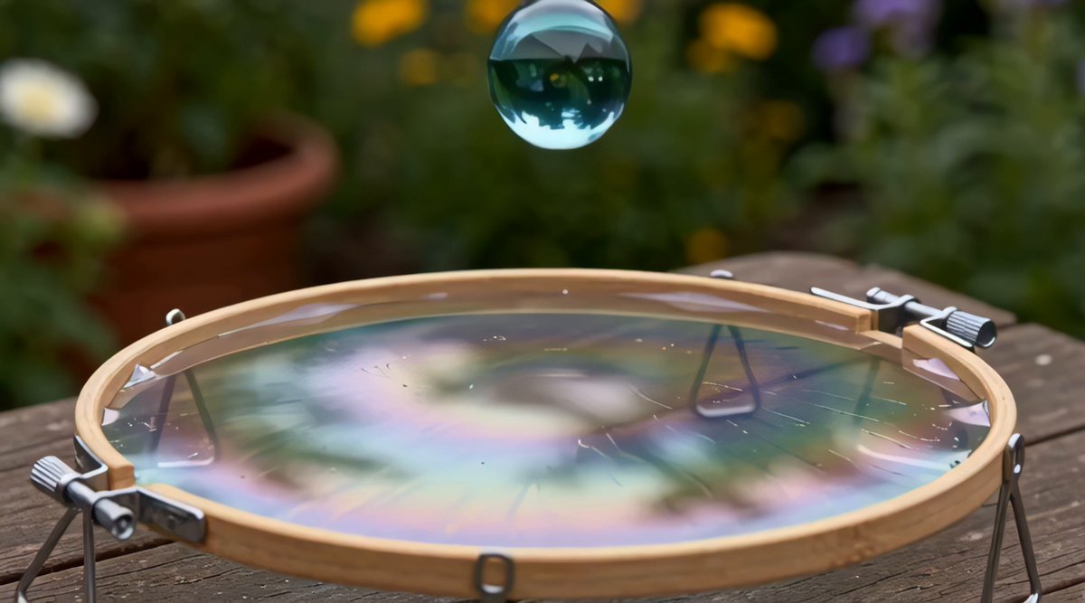 Marble Bounces on Bubble