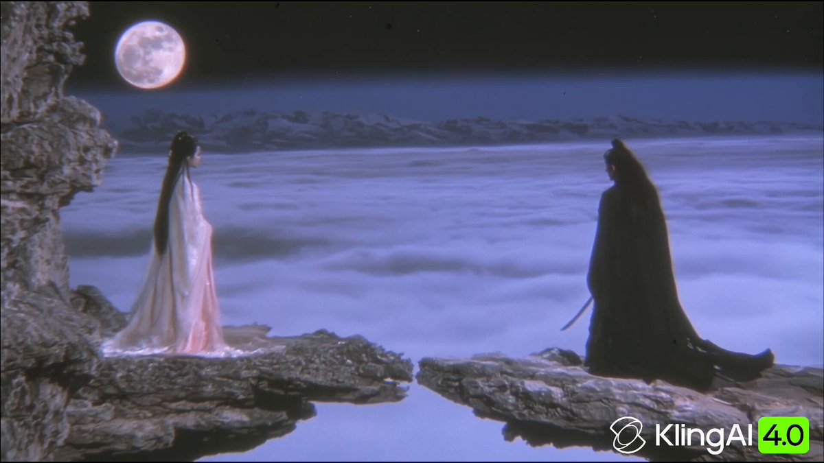 Moonlit Wuxia Sword Battle