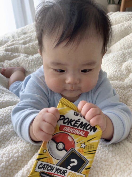 Baby Opens Card Pack