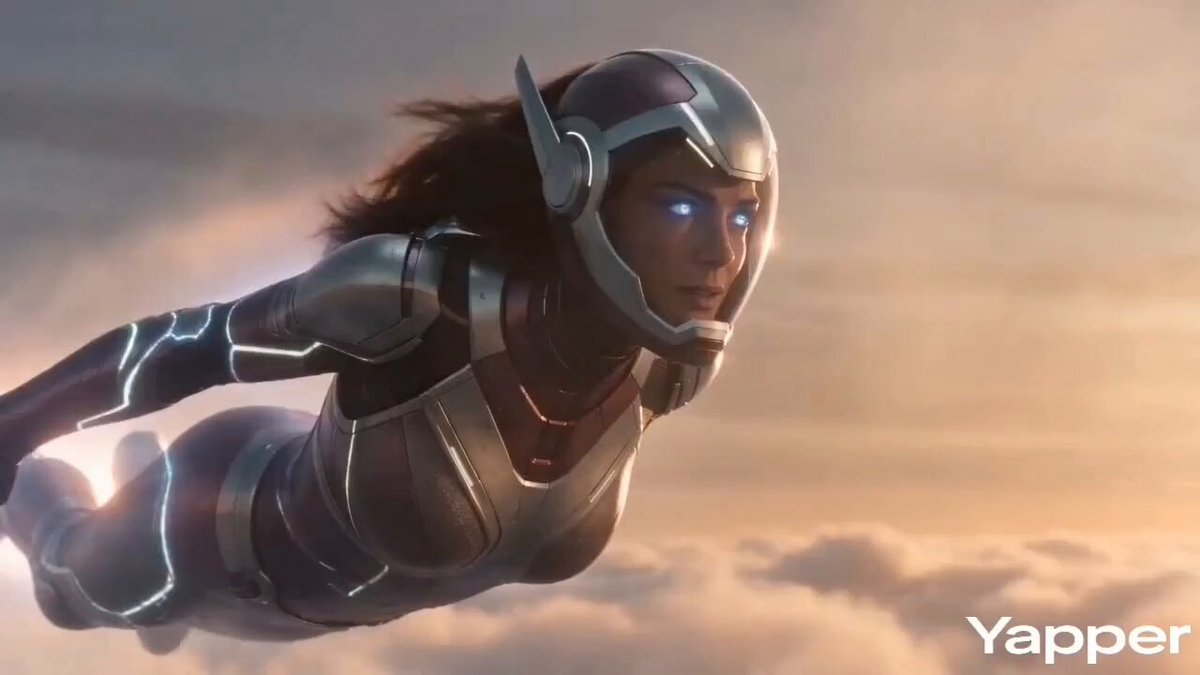 Female Character Armor Assembly and Flight