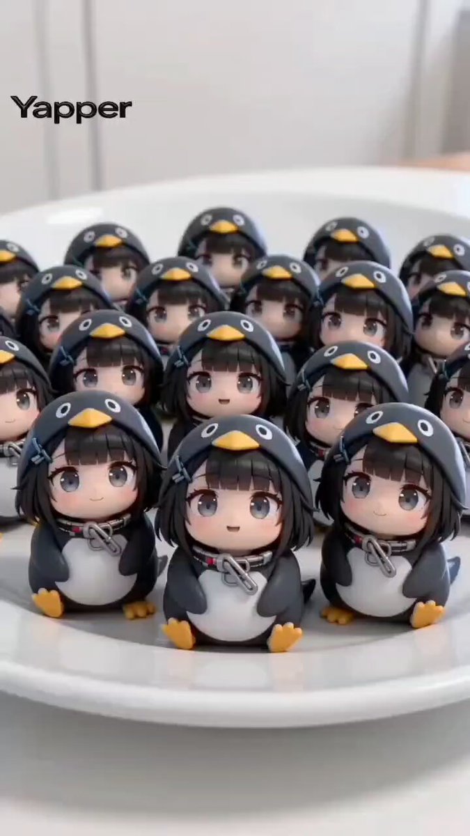Seedance 2.0 Prompt: Gugugaga Pinguin-Figuren