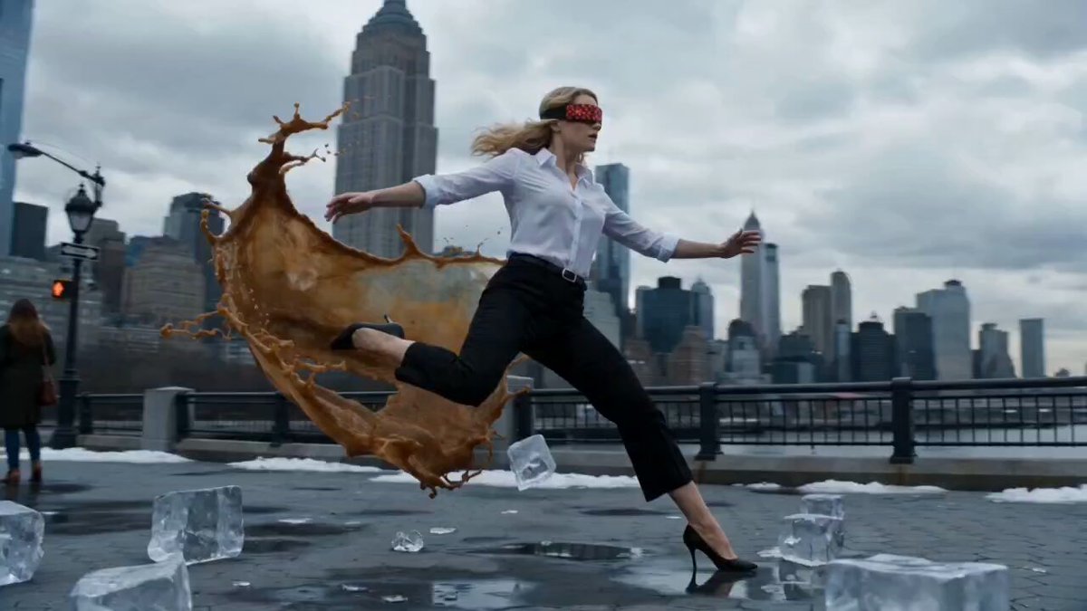 NYC Icy Slip Bullet-Time