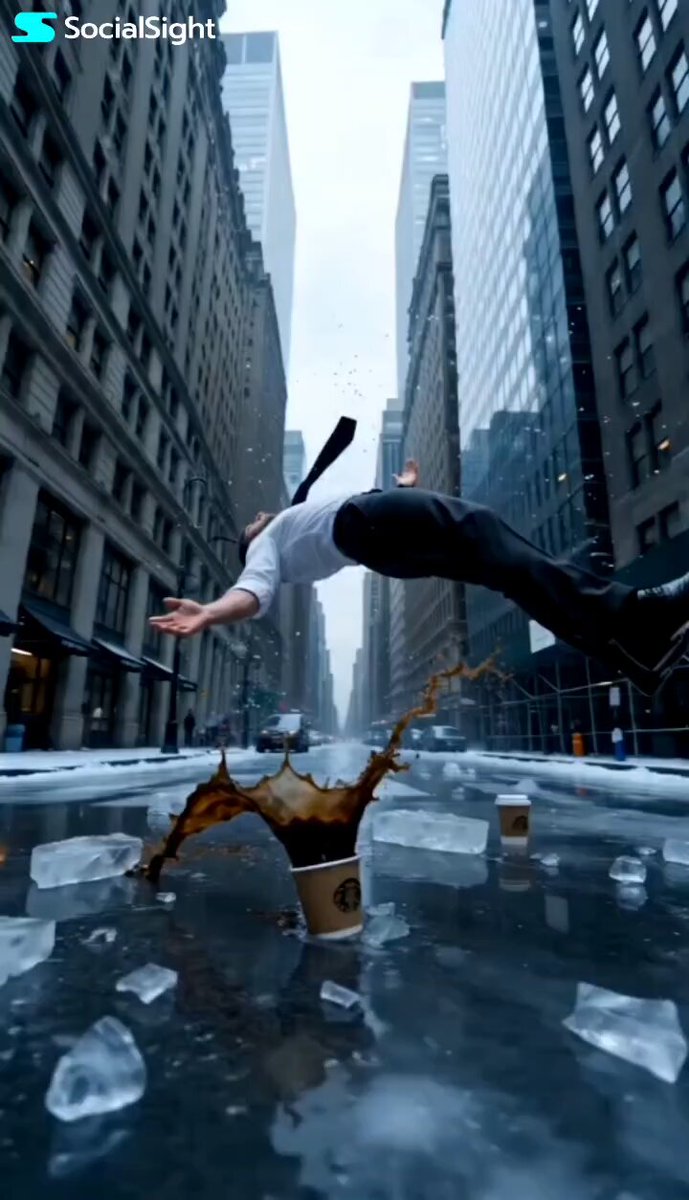 Slow-Motion NYC Winter Bullet-Time