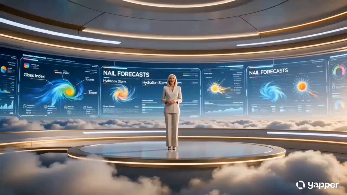 Futuristischer Nagel-Wetterbericht: Beauty-Werbespot