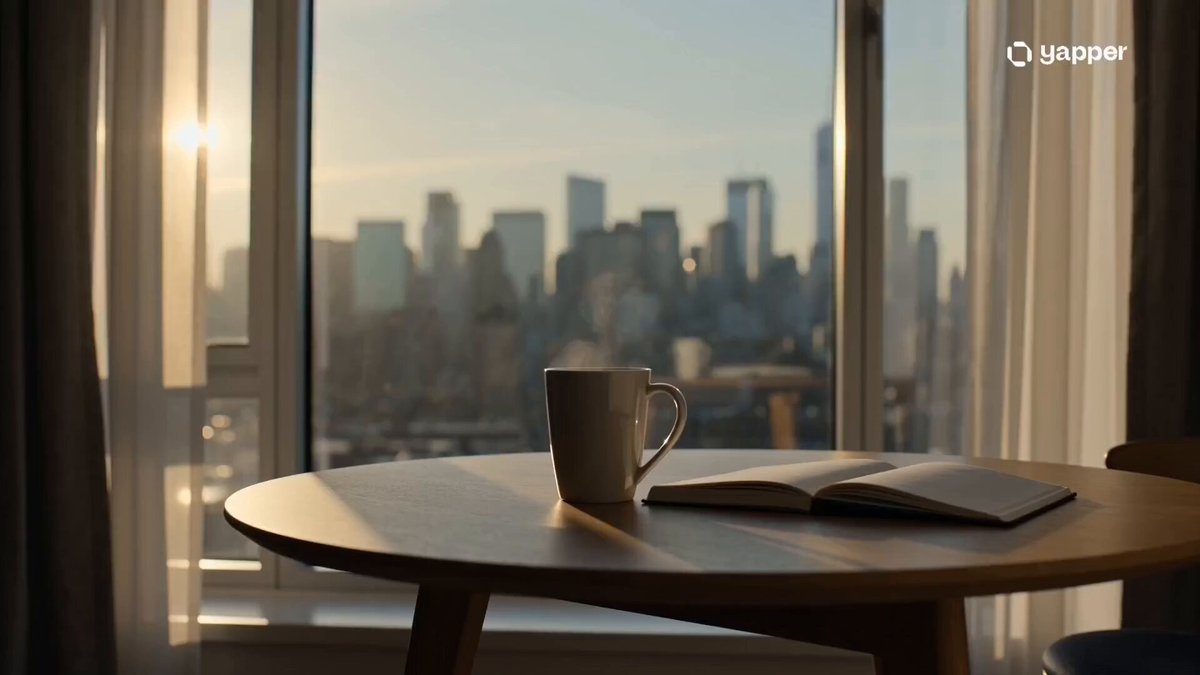 Filmischer minimalistischer urbaner Morgen