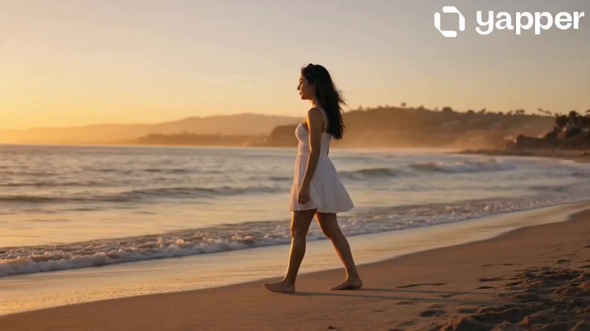 Ruhiger Strand zur goldenen Stunde