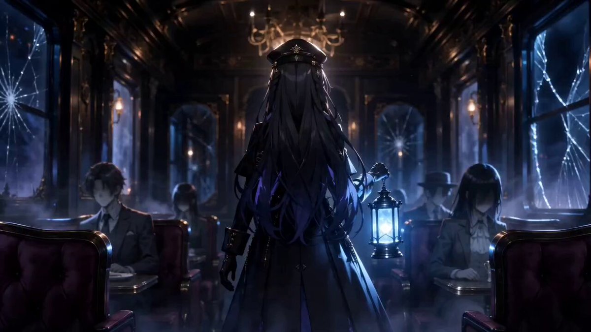 Gothic-Anime-Reise im interdimensionalen Zug