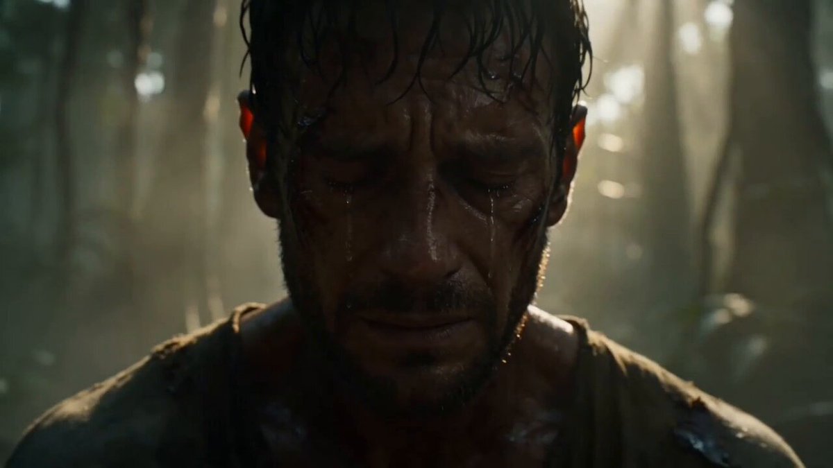 Emotional Jungle Scene with Animals