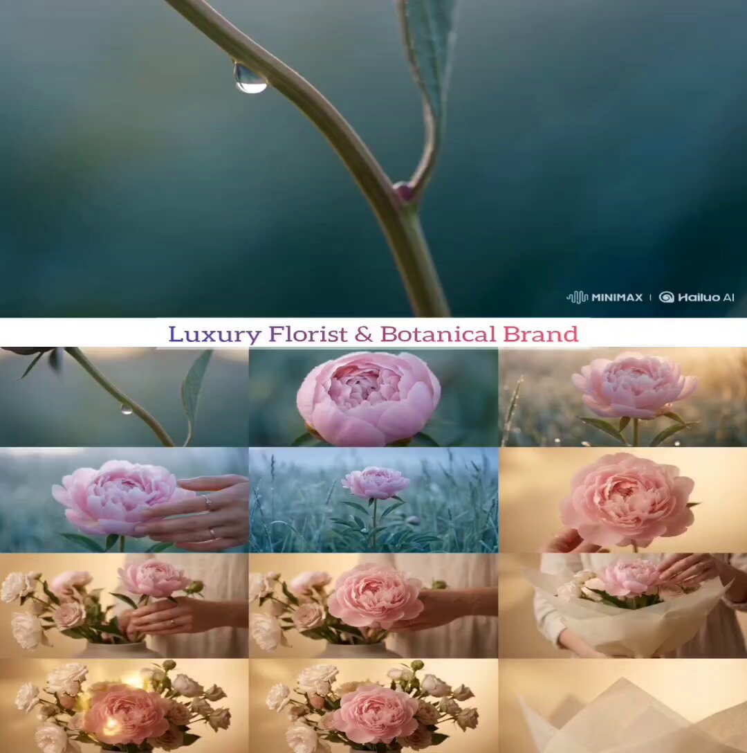 Luxuriöse botanische Storyboard-Animation