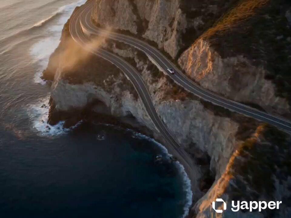 Sonnenuntergangsfahrt auf dem Coastal Highway