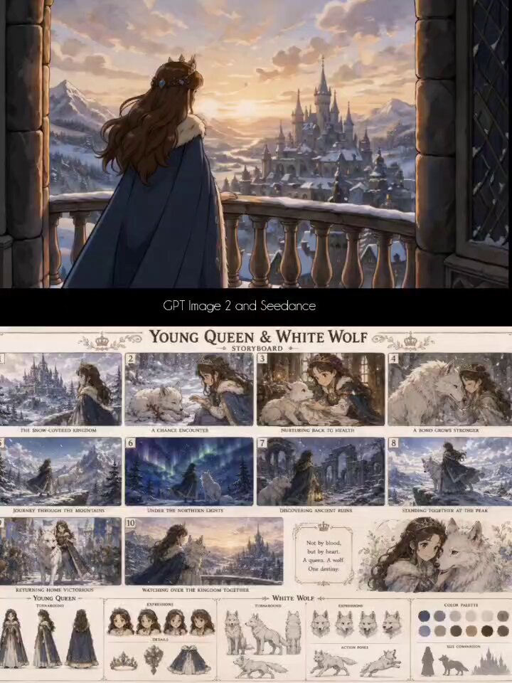 Young Queen White Wolf