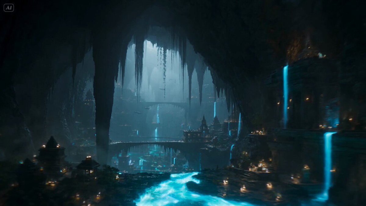 Biolumineszente unterirdische Zivilisation