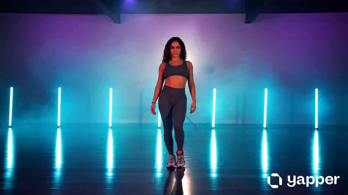 Realistische Neon-Tanzstudio-Choreografie