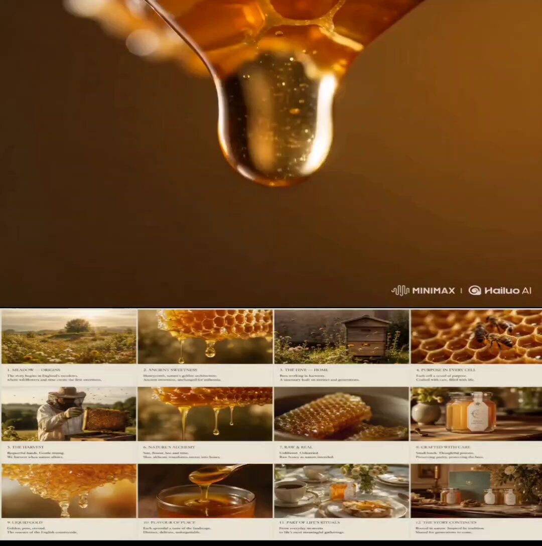 Storyboard-Animation für eine Luxus-Honigmarke