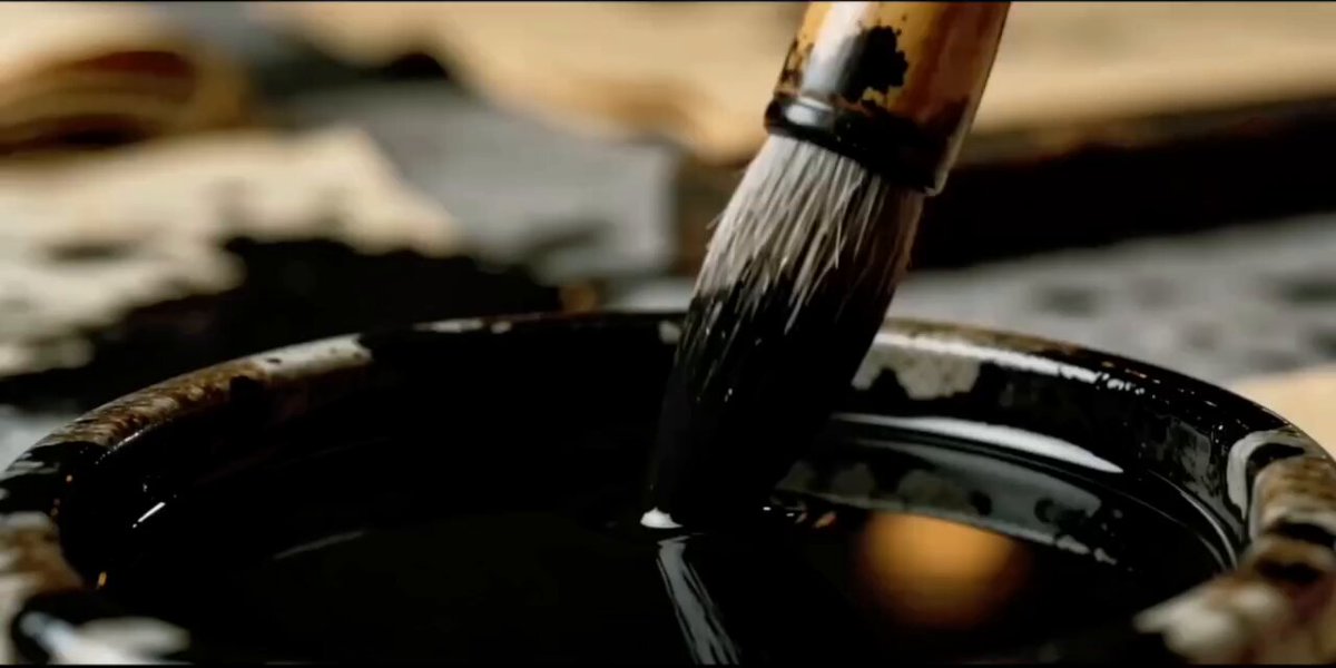 Dark Fantasy Kalligraphie-Tusche-Drache