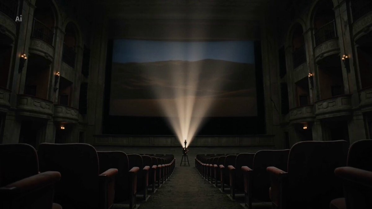 Surreales verlassenes Kino