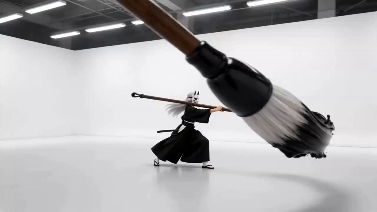 Sumi-e Samurai Ink Action Video
