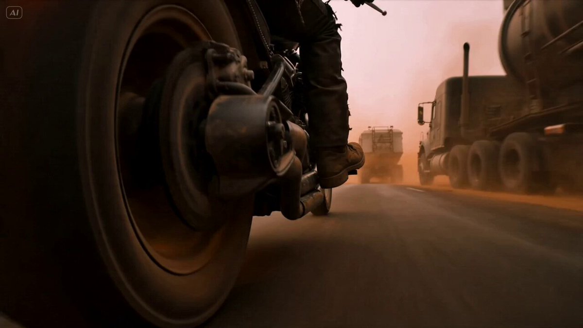 Mad Max Cybernetik-Biker Action-Sequenz