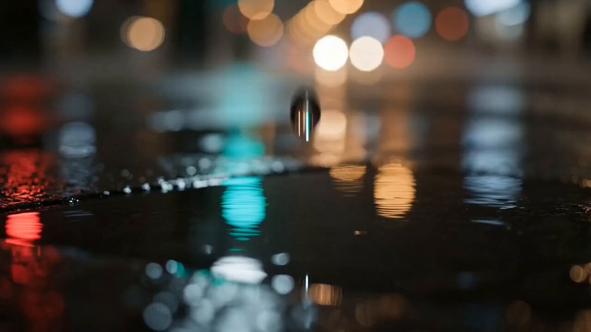 Der Regenschirm: Romantische Stadtnacht