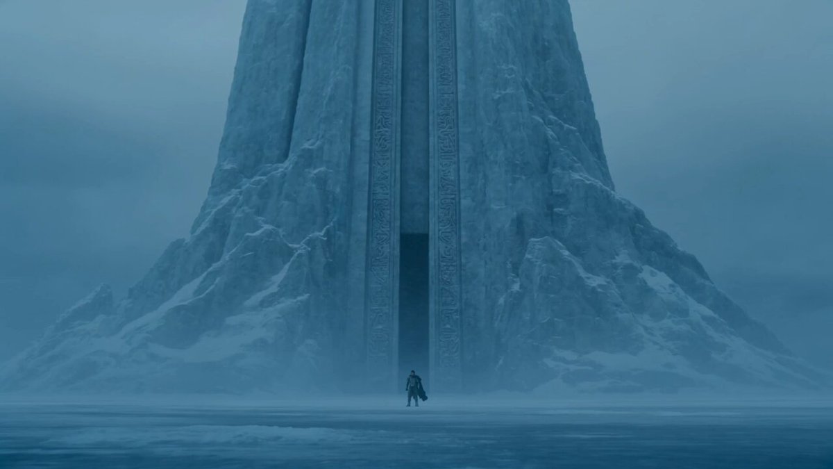 Cinematic: Krieger vor dem gefrorenen Tor