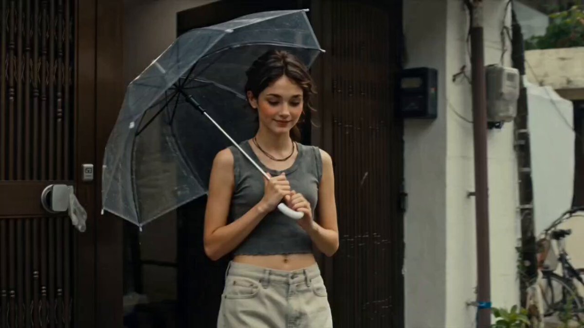 Rainy Korean Alley Stroll
