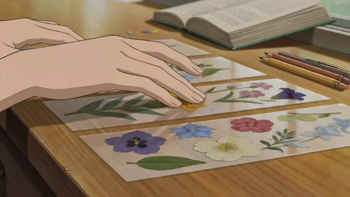 Anime-Blumen-Lesezeichen ASMR