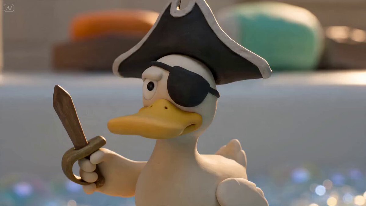 Abenteuer der Piraten-Ente im Knet-Stil