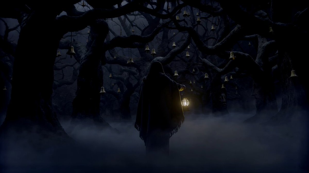 Düsterer Folk-Horror-Wald