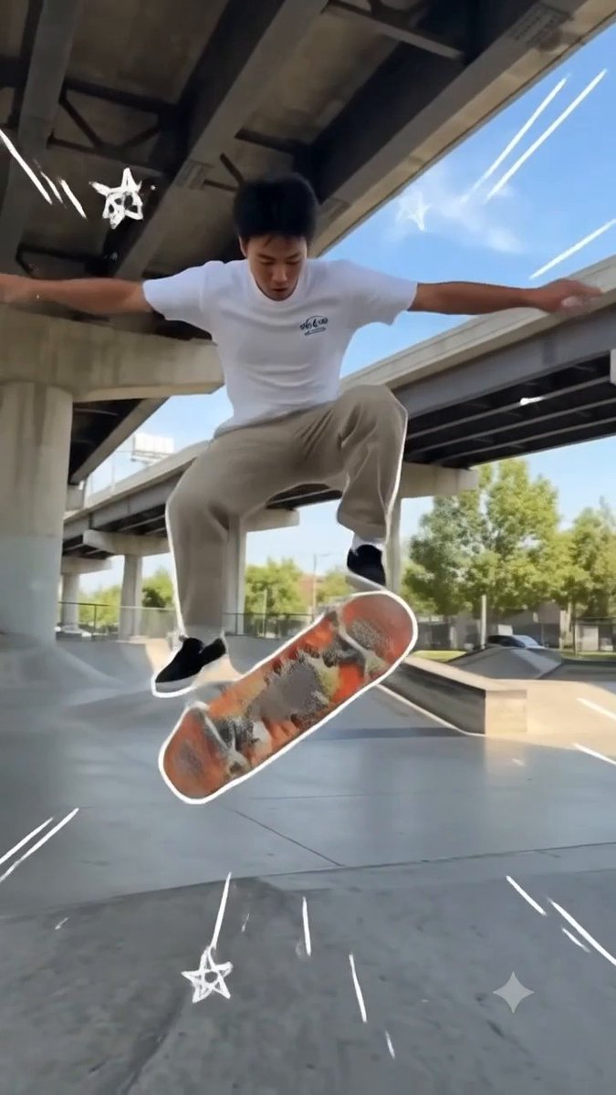 Skateboard Highlight Effect Prompt