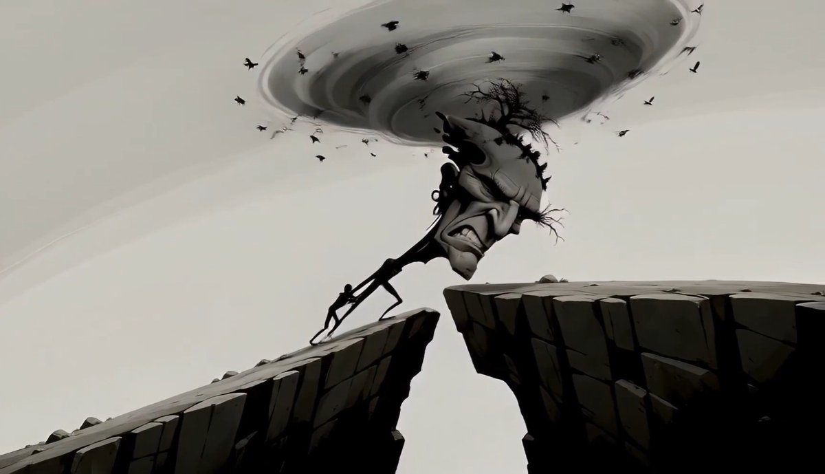 Surreal Tree Head Character Animation