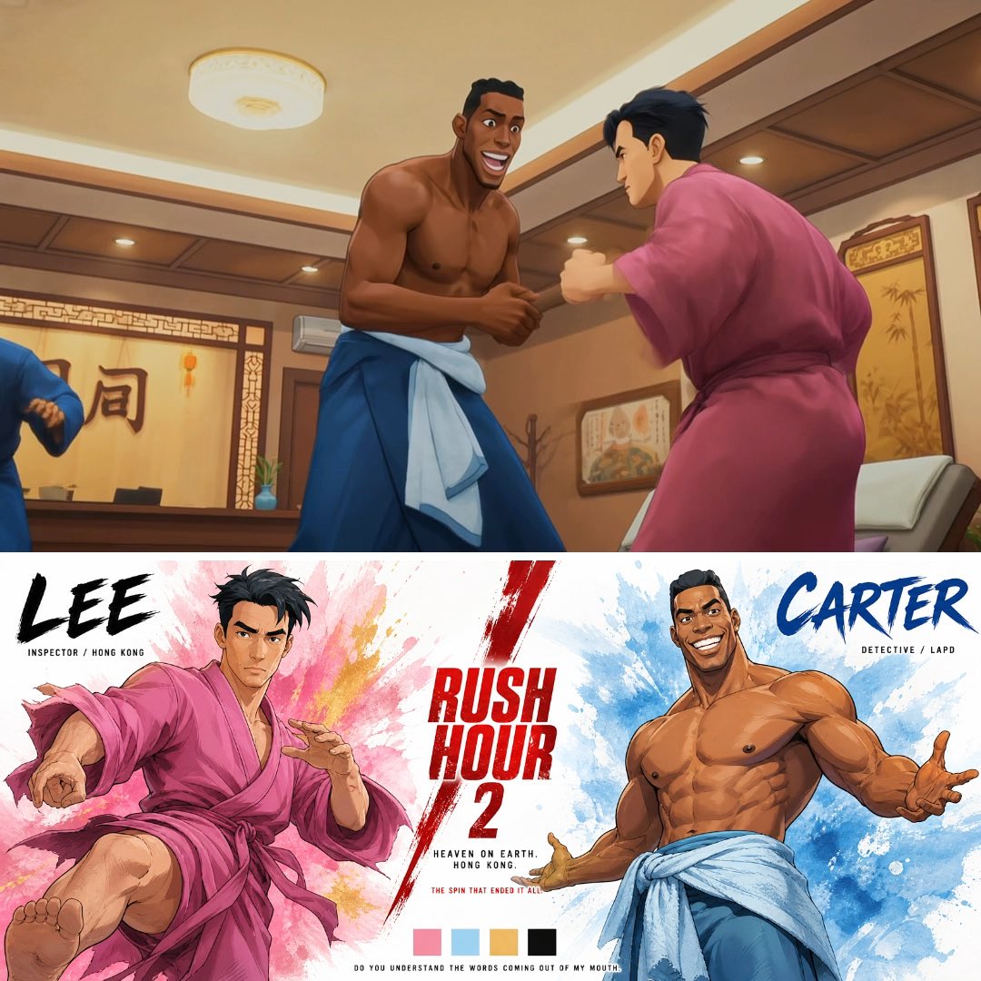 Rush Hour Massage Fight
