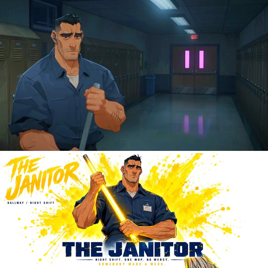 Janitor Night Shift Fight