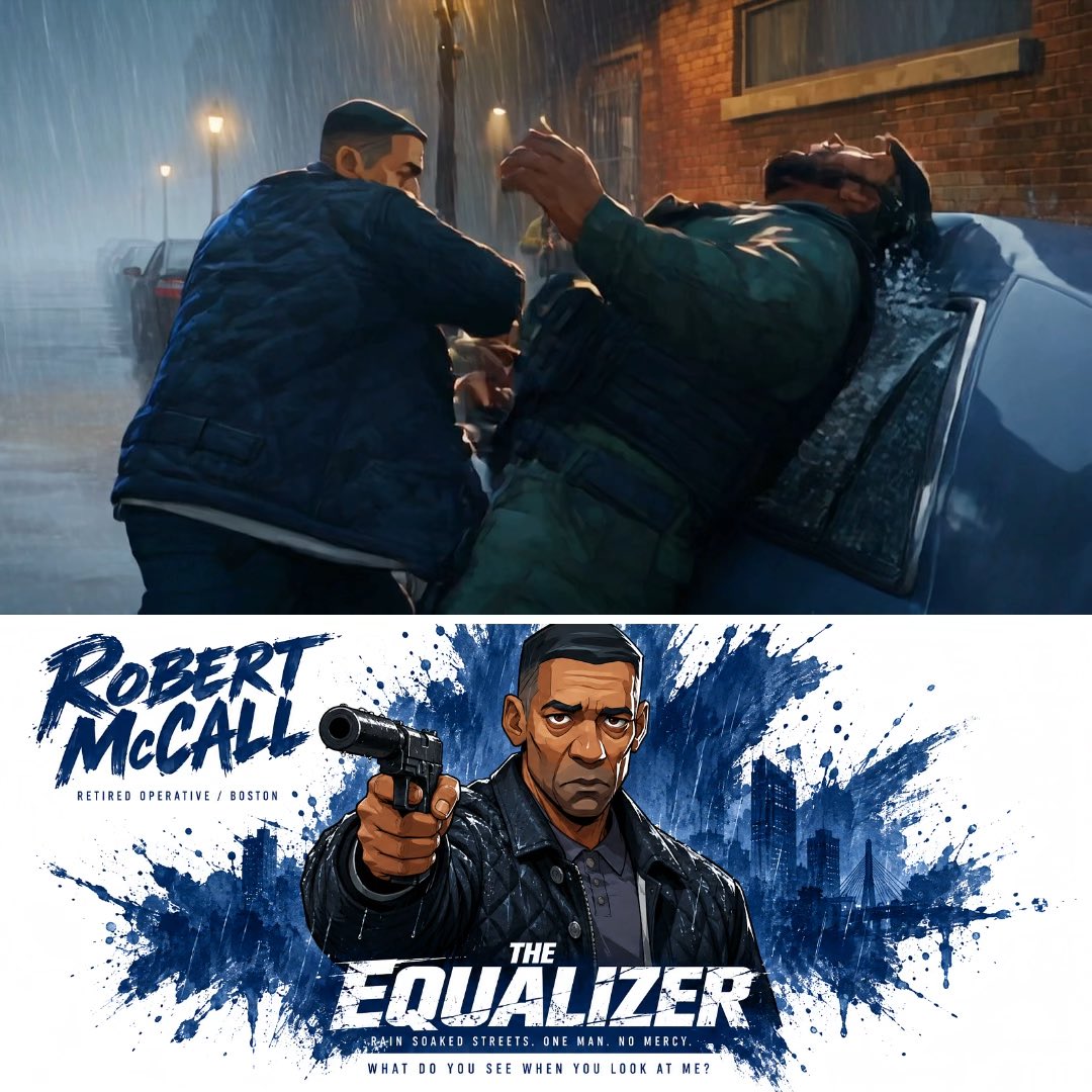 Rain Soaked Street Fight
