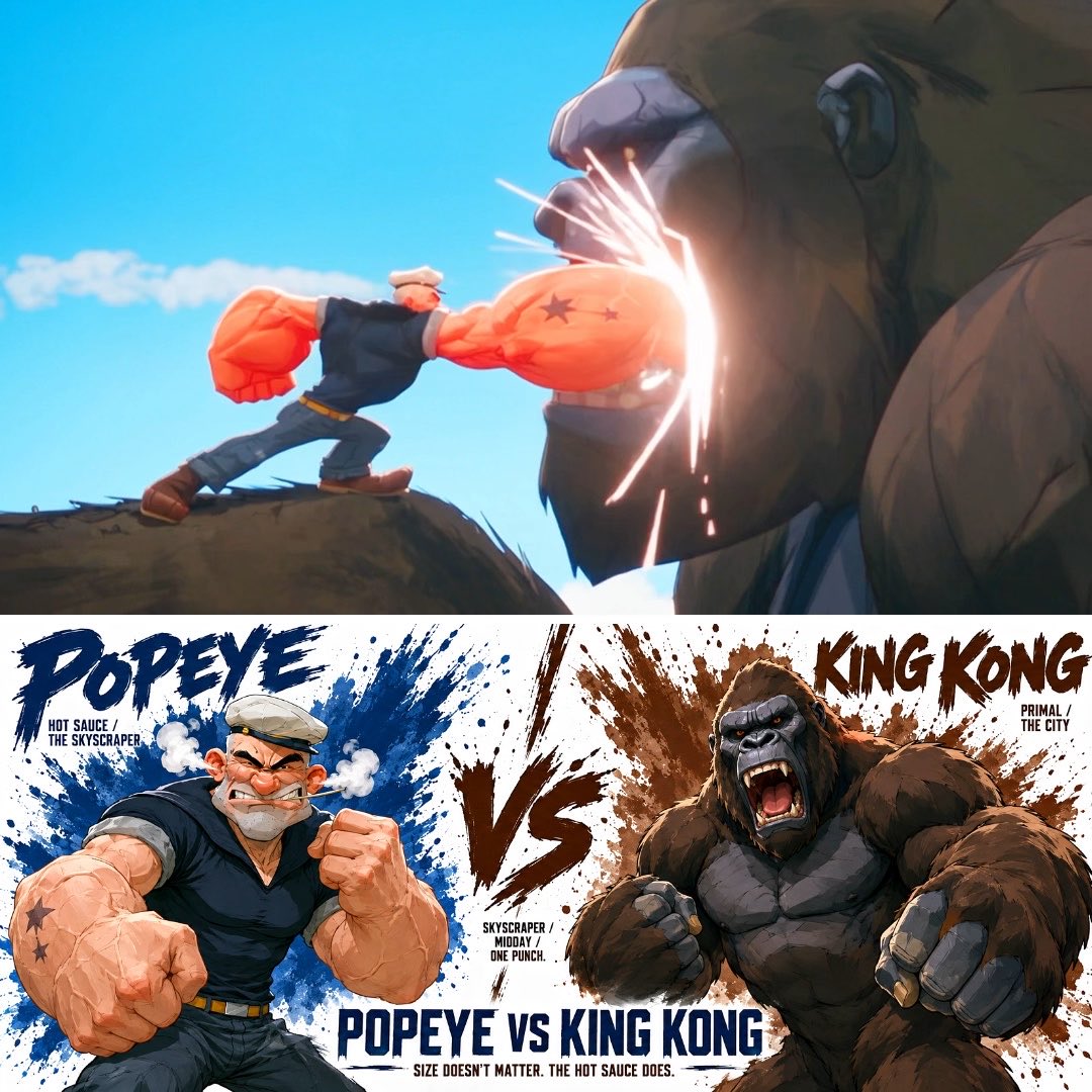 Popeye vs King Kong